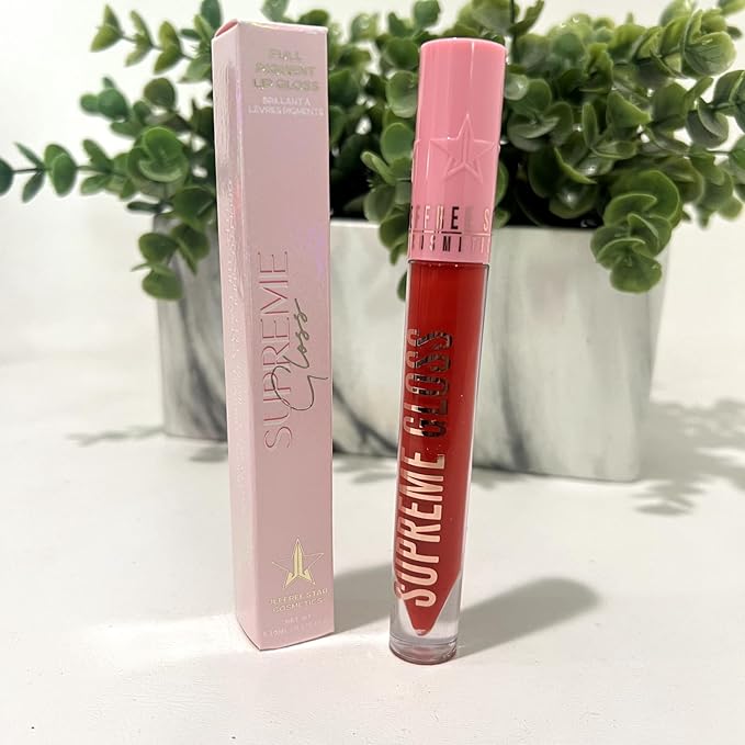 Jeffree Star Cosmetics Supreme Gloss Full Pigmented Lip Gloss (Red Affair, MEDIUM)