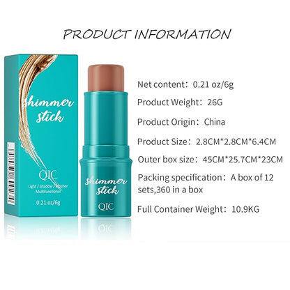 3Pcs Cream Contour Stick, with Highlighter Stick Milk