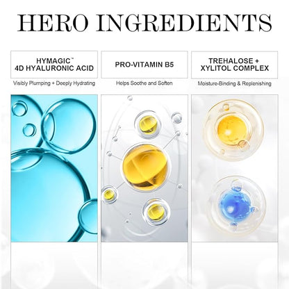 ZealSea Hyaluronic Acid Serum for Face 2 x 30ml, Facial Serum 2% Pure Hyaluronic Acid with Vitamin B5, Anti-Aging Skin Care Day & Night Hydrating Serum for Sensitive Skin and Dry Skin