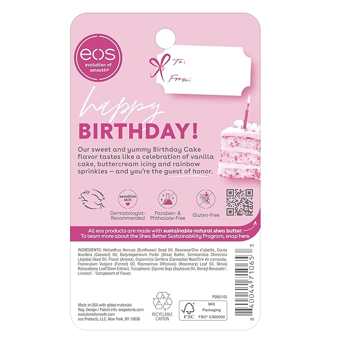 eos Natural Shea Lip Balm- Birthday