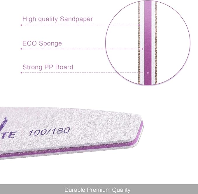 Canvalite 100 PCS Nail File