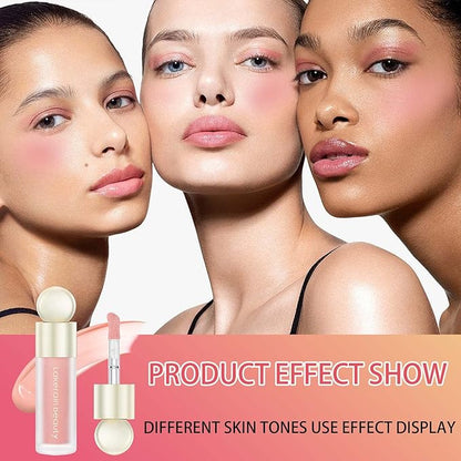 Liquid Blush,Natural Soft Cream Face Blush Matte Cheek Blush Stick(1#)