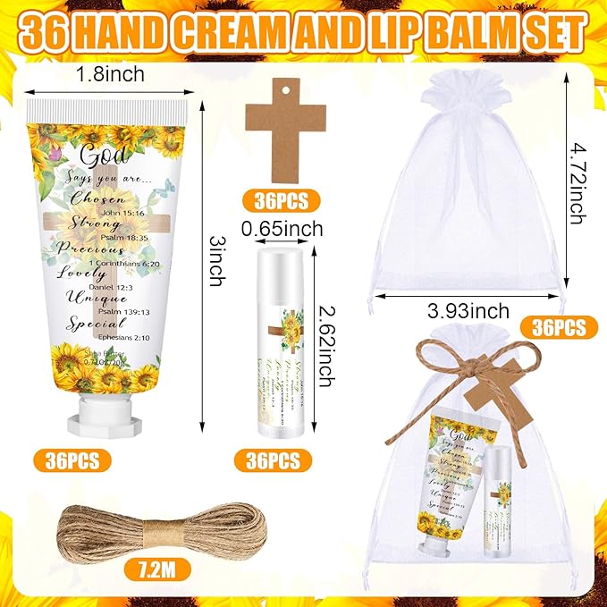 144 Pcs Christian Lip Balm Hand