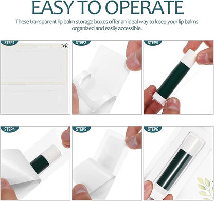 VILLCASE Lip Balm Pouches, 40pcs Plastic Include