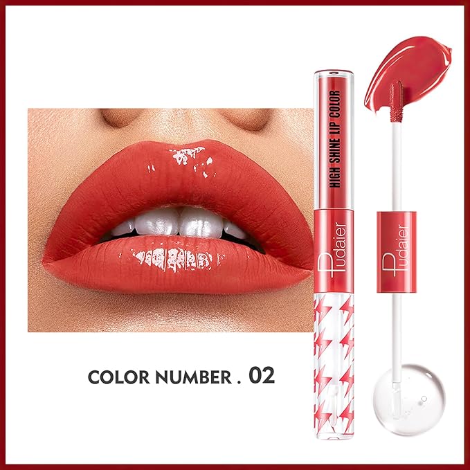 MIELIKKI Liquid Lipstick with Clear Lip Gloss, Dual Gloss,