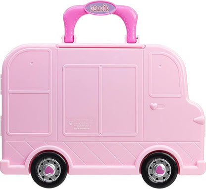 Barbie Car Makeup Kit for Girls, Real Washable