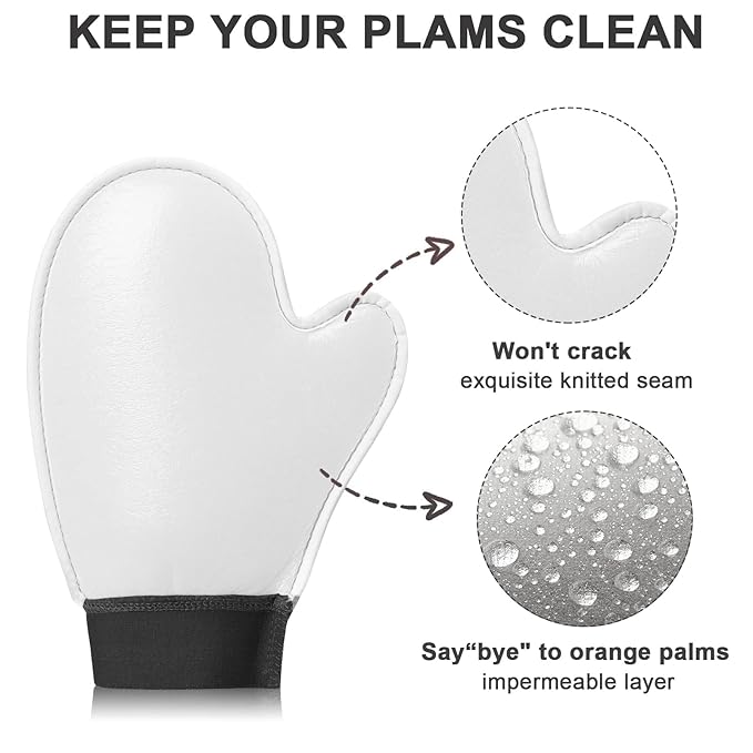 Self Tanning Mitt Applicator - Tanning Mitts Self Tanner Mitt Applicator, Tanning Glove for Self Tan Mit Self Tan Mitt Applicator, Patented Self Tanner Mit Self Tanner Glove Sunless Tanner Mitt