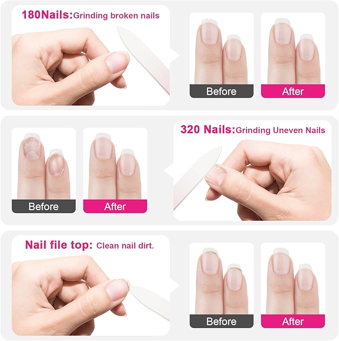 Glass Nail Files for Natural