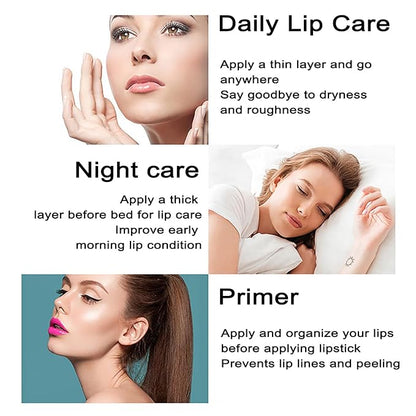 Plumping Lip Oil Set, Clear Lip Gloss for Lip Care, Fruit Flavour Hydrating Lip Glow Oil Toot Lip Oil, Nourishing, Non-sticky