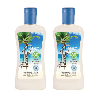 Panama Jack Sunscreen Lotion, SPF 30, 6 Fl Oz,5130