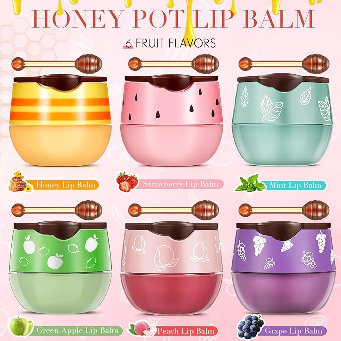 12 Pcs Bee Lip Balm Honey