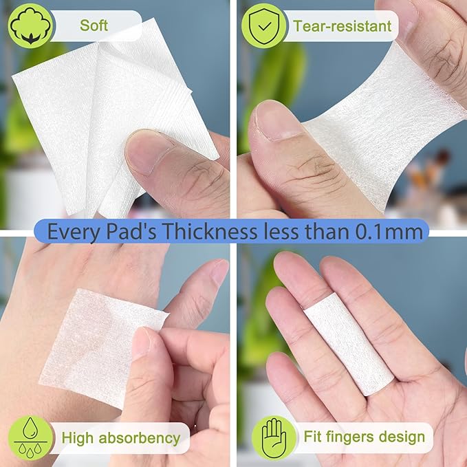 900 count esthetic wipes, lint