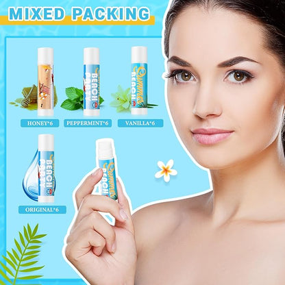 24 Pcs Sunscreen Lip Balms
