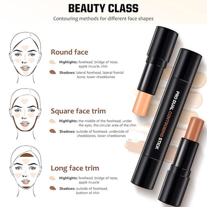 4 Colors Cream Contour, Stick Palette, Contouring Concealer,