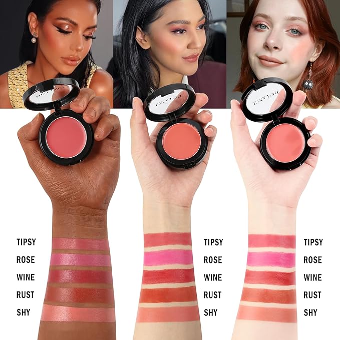 DE'LANCI Hydrating Cream Blush for Cheeks & Lips