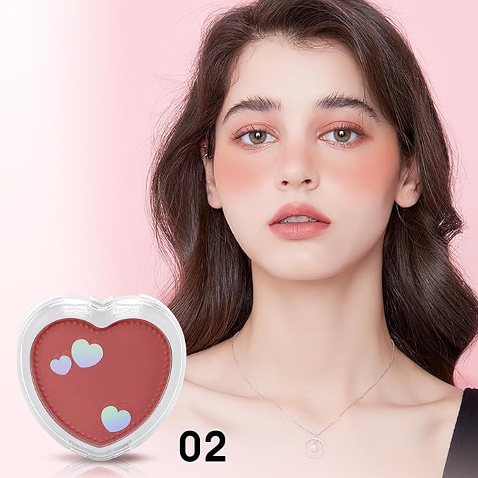 Boobeen Powder Blush Matte Pressed Blush Palette, Highly