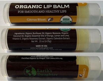 USDA Organic Lip Balm 4-Pack by