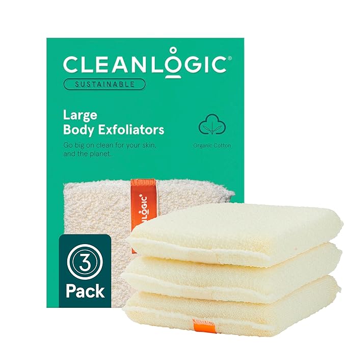 Cleanlogic organic cotton exfoliating body