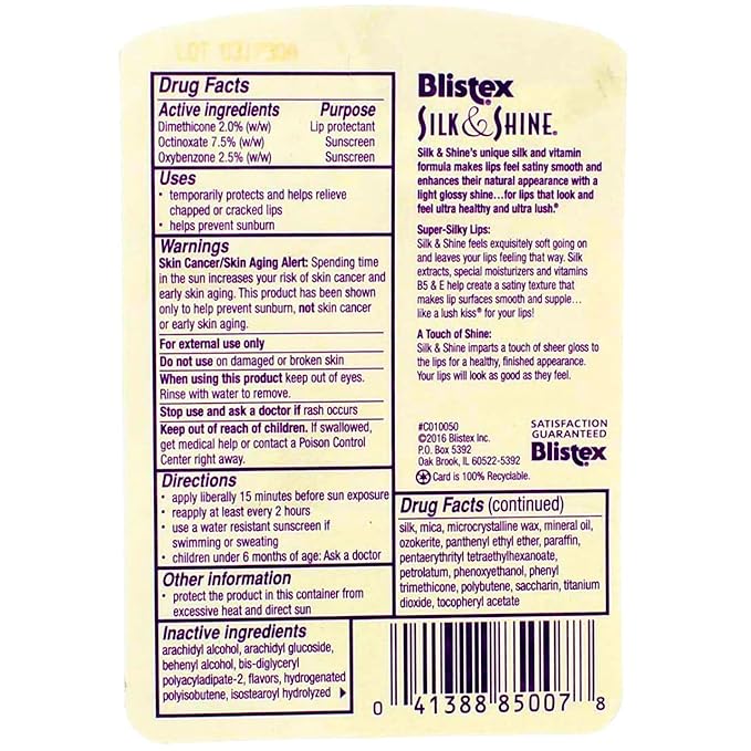 Blistex Silk & Shine Lip Moisturizer oz