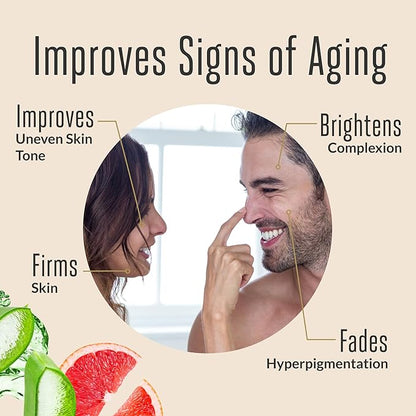Vitamin C Face Serum - Natural Anti-Aging Serum with 10% Vitamin C, Aloe, Niacinamide, & Hyaluronic Acid, Soothing Skin Care, Firms & Evens Skin Tone, Dark Spot Remover for Face (1 fl oz)