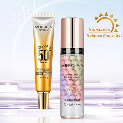 Face Primer before Makeup Set,3 Colors Makeup Primer Stunning Makeup