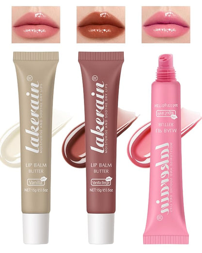 Tinted Lip Butter Balm-3 Colors Vanilla Oil