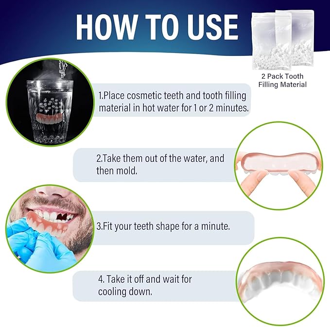 2PCS Temporary Kit for Women and Men, Nature Comfortable Freshcolor