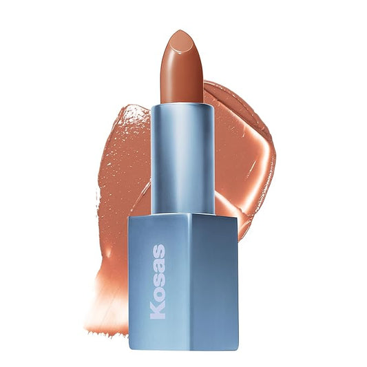 Kosas Weightless Lip Color Nourishing Satin Lipstick - High Impact Lip Color with Clean Formula - Comfy Feel & Soft Finish - Vegas