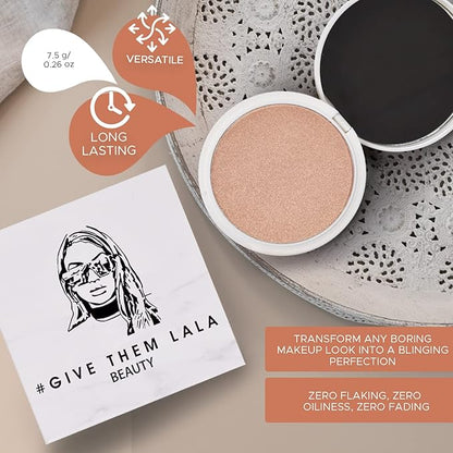 Pressed Highlighter By Give Them Lala- Highly Pigmented USA (Showstopper)