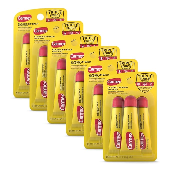 Carmex Medicated Lip Balm Tubes, Lip OZ