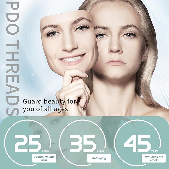 Pdo Threads Pdo Threads Lift for Face Smoothing Wrinkles Pdo Screw Threads Producs Collagen Pdo Lifting Threads Skin Tighten 27g50mm 40Pcs