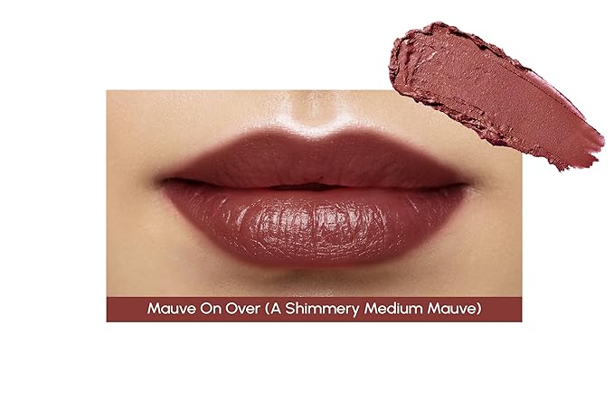 PRIMROSE VANILLA BEAN LIPSTICK, Creamy Formula, Made with Natural, Plant-Based, Organic Oil and Waxes, Paraben Free, Made in the USA. 0.16 oz/4.5 g (Mauve On Over)