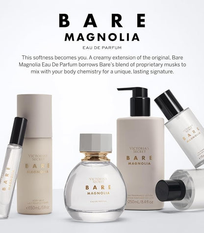 Victoria's Secret Bare Magnolia Fragrance Body Lotion, Notes of Orange Flower, Wood & Vanilla Musk (8.4 oz)