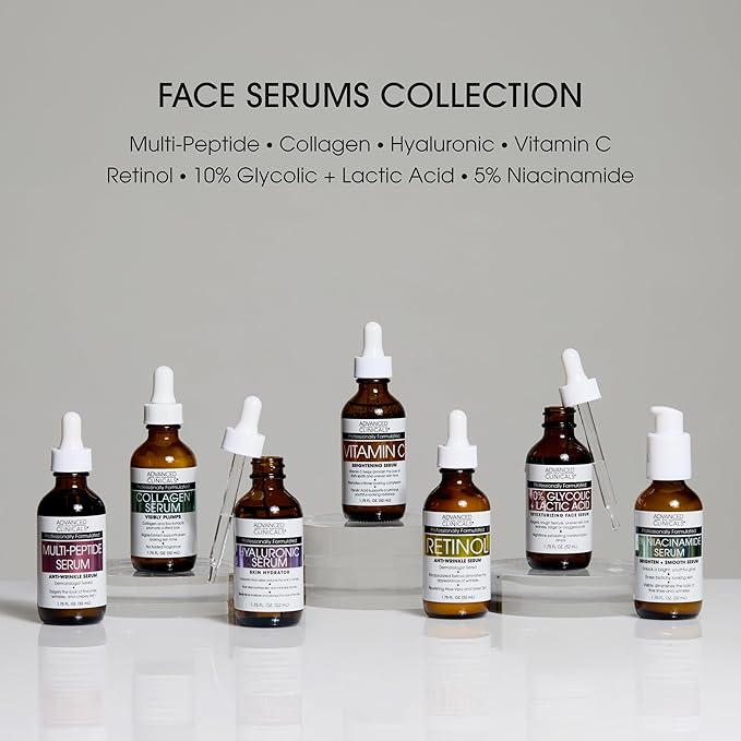Advanced Clinicals Niacinamide Serum | 5% Niacinamide Serum For Face With Hyaluronic Acid, Ferulic Acid, Aloe Vera, & Fruit Extracts Helps Improve Look Of Dark Spots & Uneven Skin Tone, 1.75 Fl Oz