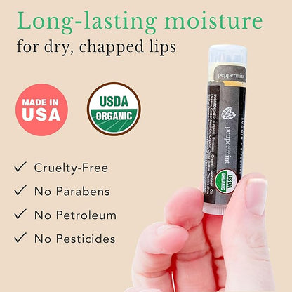 Organic Lip Balm Peppermint - 4