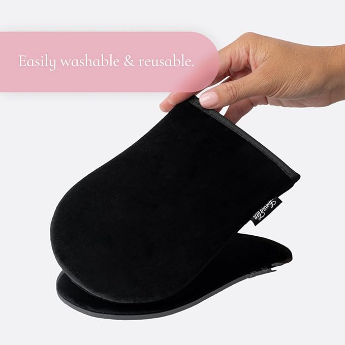 Loving Tan Self Tanning Deluxe Applicator Mitt, Washable & Durable Design for a Salon-Style, Streak Free Finish, Use with Self Tan Mousses, Sprays and Lotions, Reusable - 1 ct.