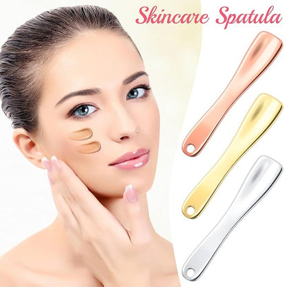 3 Pcs Facial Spatula Sticks Mini Metal Makeup