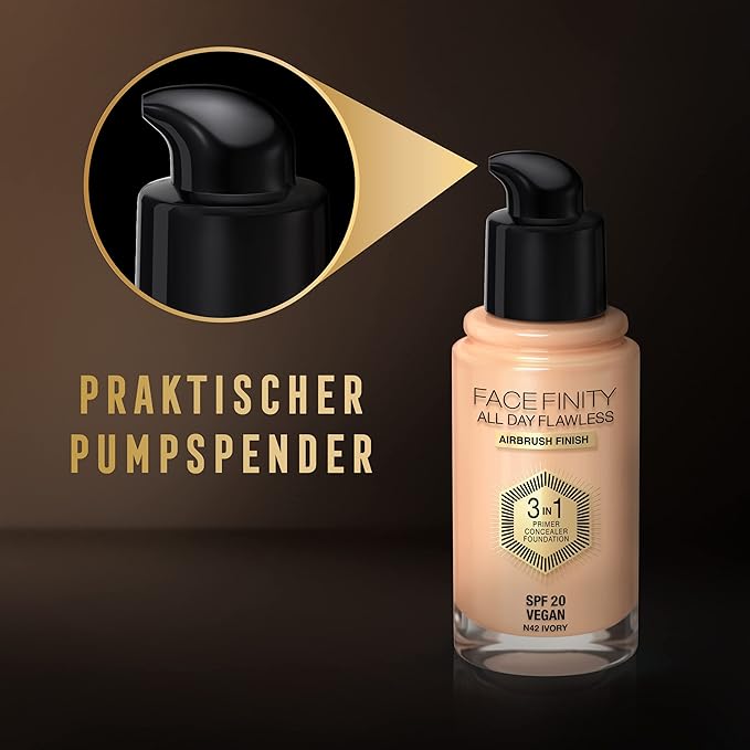 Max Factor Facefinity 3-in-1 All Day Flawless Liquid 30 ml