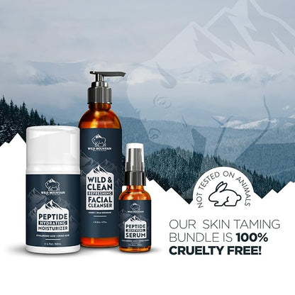 Mens Facial Care Kit - Mens Skin Care Kit - Face Care for Men - Men’s Skincare Set - Face Skin Care for Men - Mens Face Care Kit - Facial Kit for Men - Serum, Cleanser & Moisturizer Set