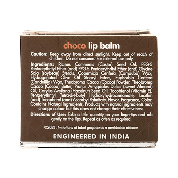 mCaffeine Deep Moisturizing Choco Lip Balm (12gm)