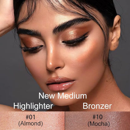 evpct 2Pcs Face Cream Contour Bronzer Sticks Makeup