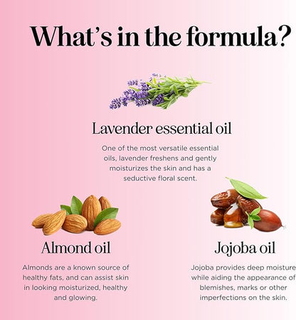 Calming Massage Oil for Massage Therapy - Home Spa Full Body Massage Oil for Sore Muscles for Pro or Home Use with Moisturizing Sweet Almond Oil and Lavender Essential Oil - Non Greasy or Staining