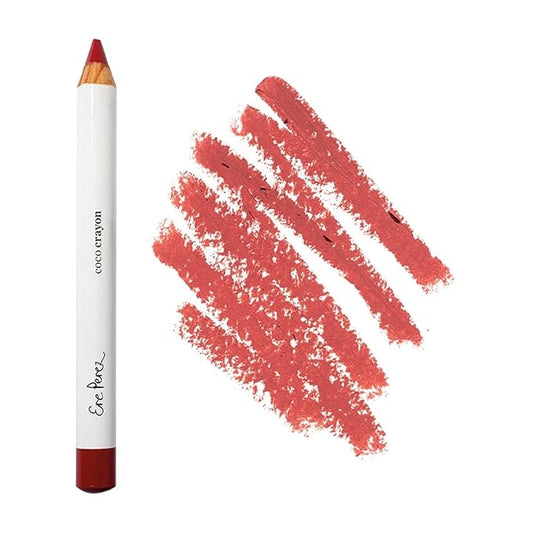 Ere Perez - Natural Coco Crayon Hydrating Lip Color | Vegan, Cruelty-Free, Clean Beauty (Charm, 0.01 oz | 3 g)