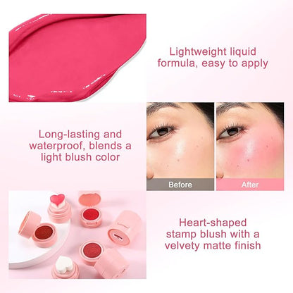 Boobeen Liquid Blush for Cheeks, Buildable & Blendable