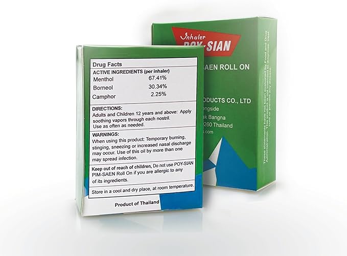 POY-SIAN Thai Pim-Saen Balm Oil 5ml Roll-On