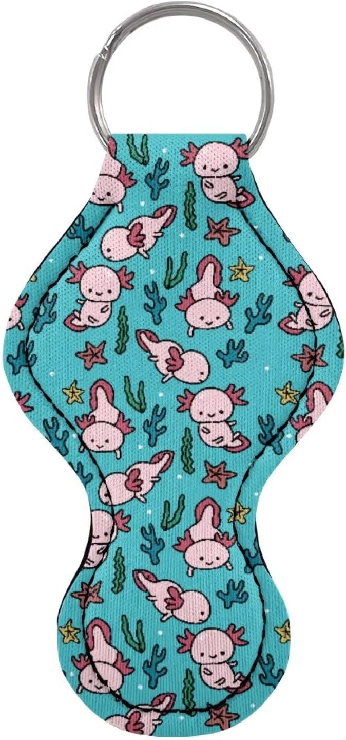 Chapstick Holder Keychain for Lipstick Lip Girls