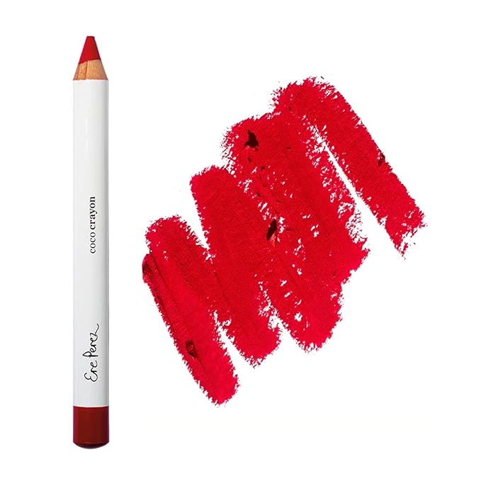 Ere Perez - Natural Coco Crayon Hydrating Lip Color | Vegan, Cruelty-Free, Clean Beauty (Heart, 0.01 oz | 3 g)