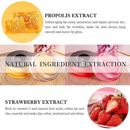 4 PCS Bee Honey Lip Balm