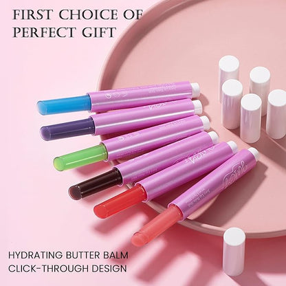 DAGEDA 3PCS Tinted Lip Balm, Moisturizing Non-Greasy,