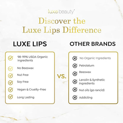 Luxe Beauty No-Beeswax, No-Petroleum Organic Lip Lipstick